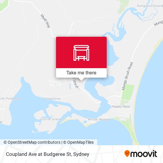 Coupland Ave at Budgeree St map