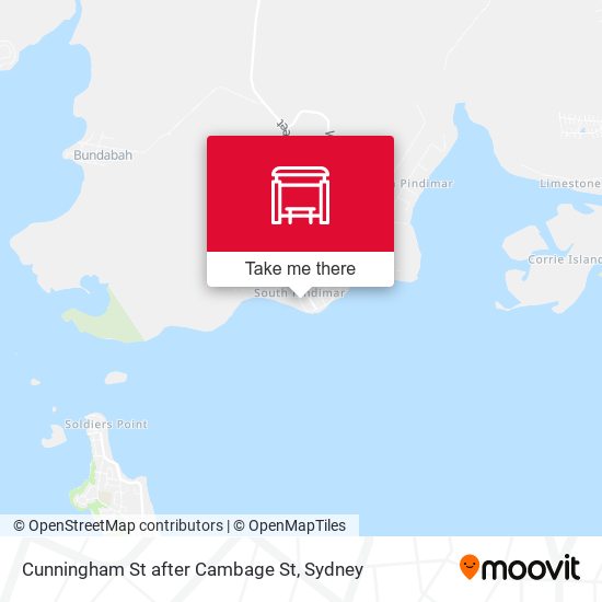 Cunningham St after Cambage St map
