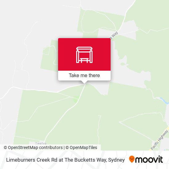 Limeburners Creek Rd at The Bucketts Way map