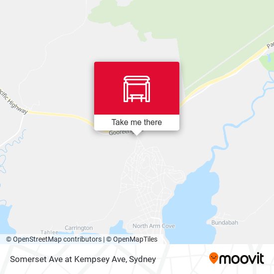 Somerset Ave at Kempsey Ave map