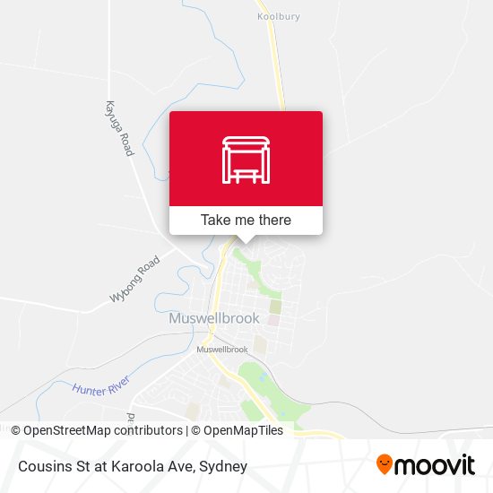 Cousins St at Karoola Ave map