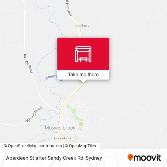 Aberdeen St after Sandy Creek Rd map
