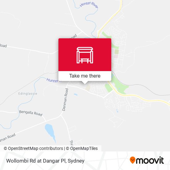 Wollombi Rd at Dangar Pl map