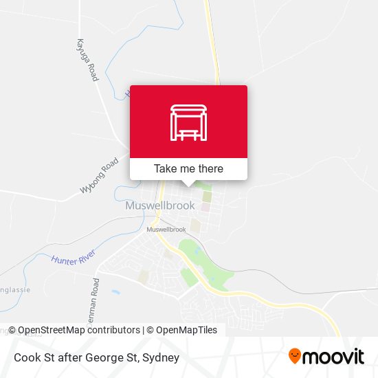 Cook St after George St map