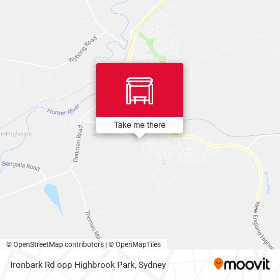 Ironbark Rd opp Highbrook Park map