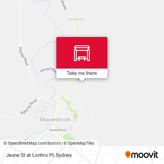 Jeune St at Lonhro Pl map