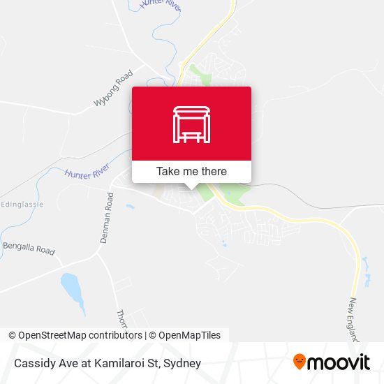 Cassidy Ave at Kamilaroi St map