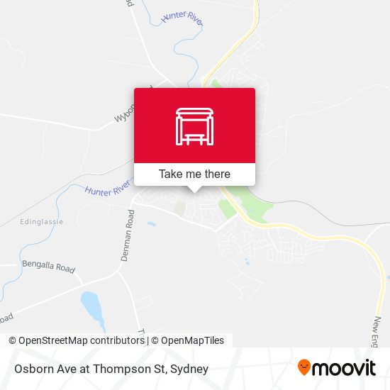 Osborn Ave at Thompson St map