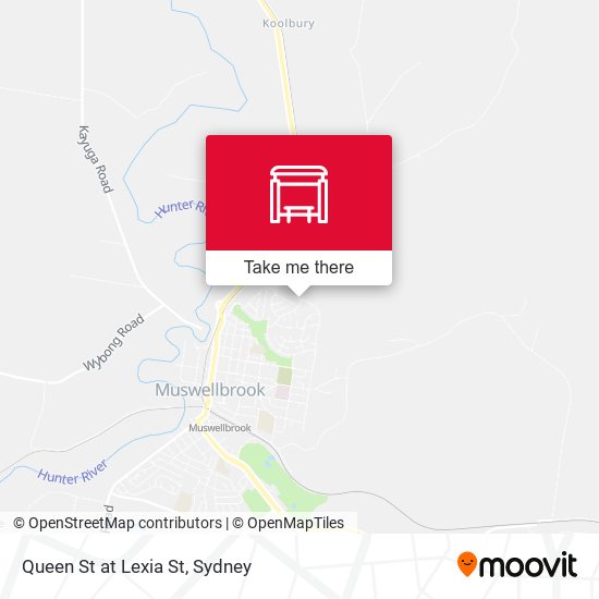 Queen St at Lexia St map