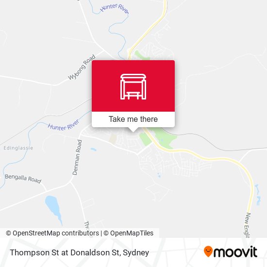 Thompson St at Donaldson St map