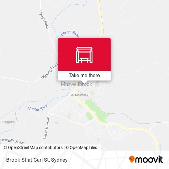 Brook St at Carl St map