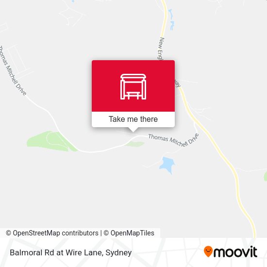 Balmoral Rd at Wire Lane map