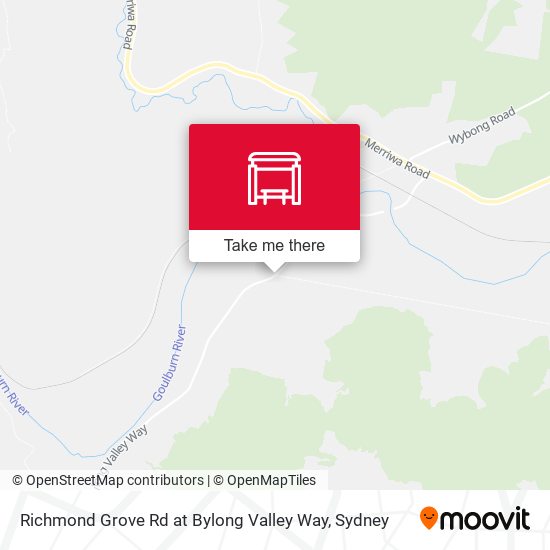 Richmond Grove Rd at Bylong Valley Way map