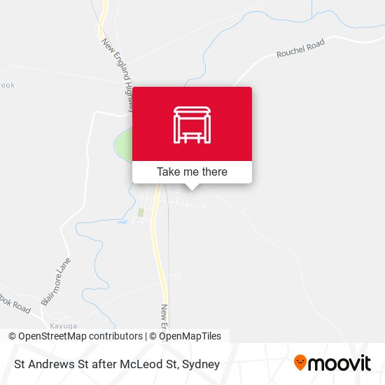 St Andrews St after McLeod St map