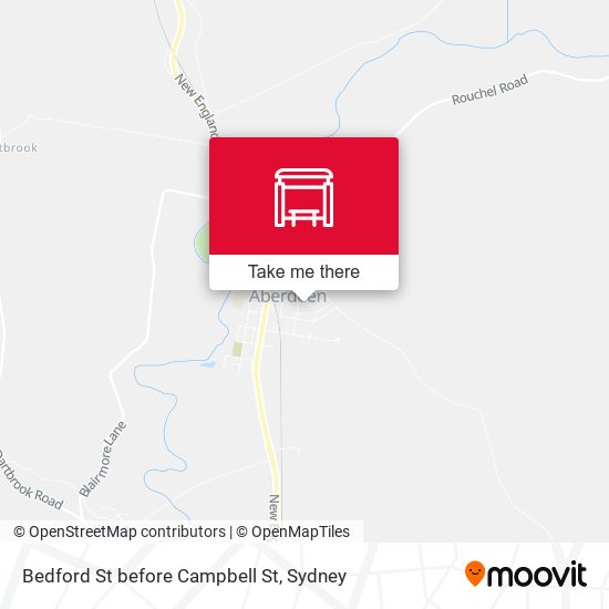 Bedford St before Campbell St map