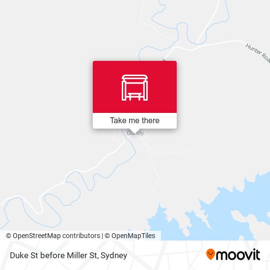 Duke St before Miller St map