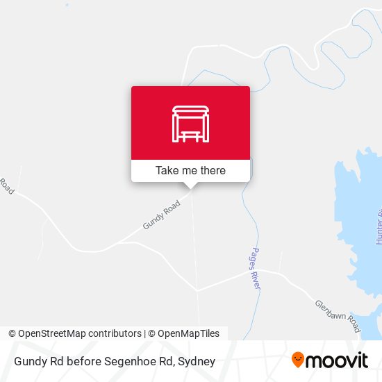 Gundy Rd before Segenhoe Rd map