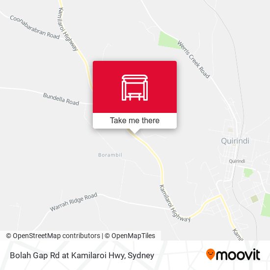 Bolah Gap Rd at Kamilaroi Hwy map