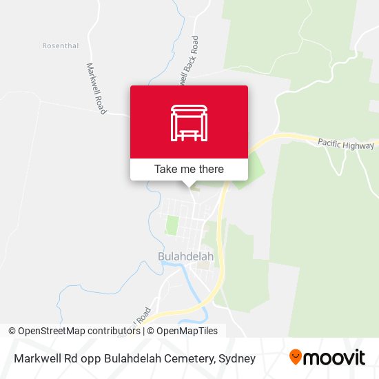 Markwell Rd opp Bulahdelah Cemetery map