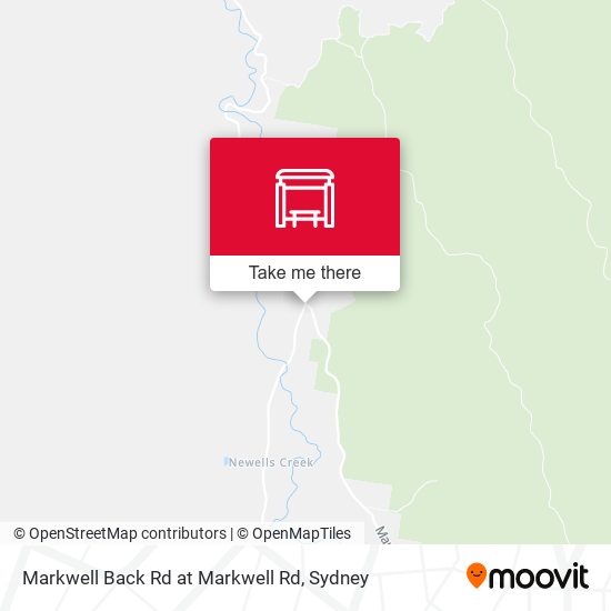 Markwell Back Rd at Markwell Rd map