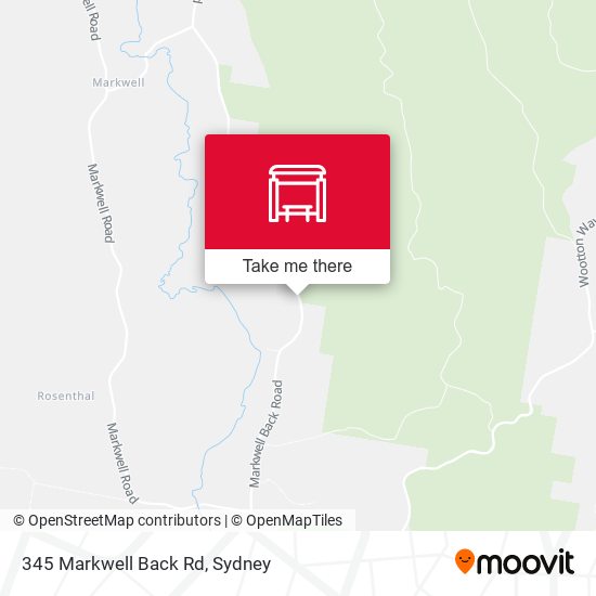 345 Markwell Back Rd map