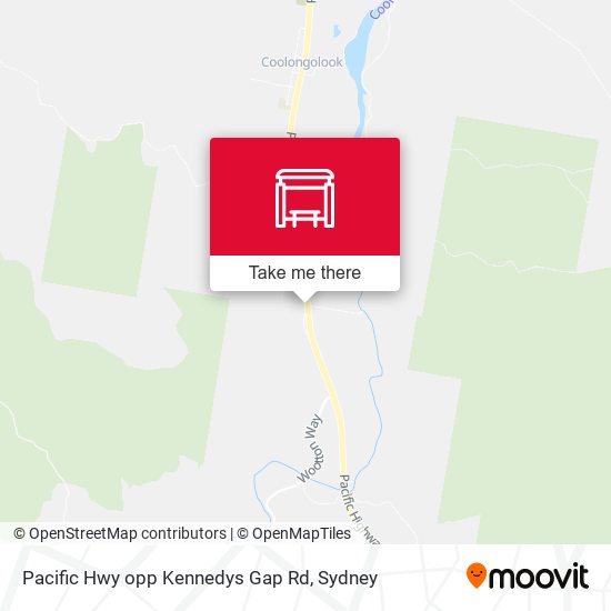 Pacific Hwy opp Kennedys Gap Rd map