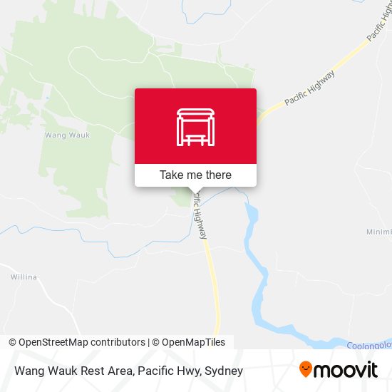 Wang Wauk Rest Area, Pacific Hwy map