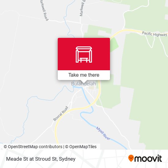 Meade St at Stroud St map