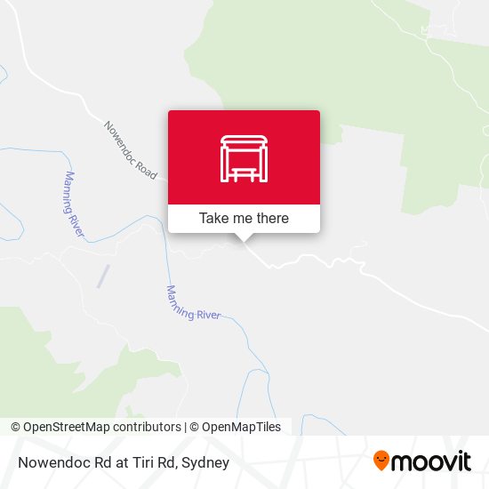 Nowendoc Rd at Tiri Rd map