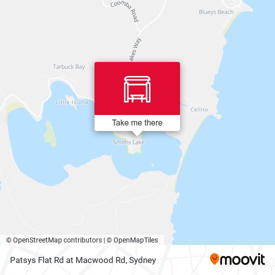 Patsys Flat Rd at Macwood Rd map