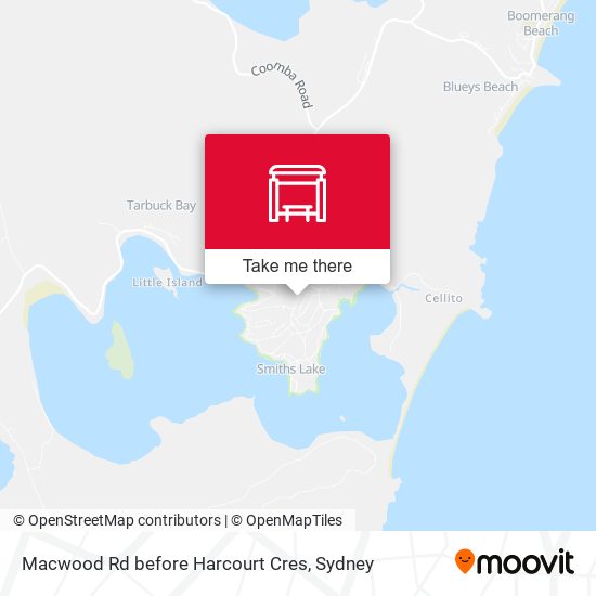 Macwood Rd before Harcourt Cres map
