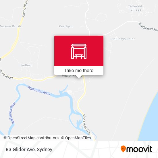 83 Glider Ave map