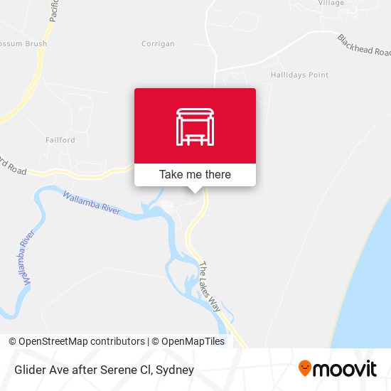 Glider Ave after Serene Cl map