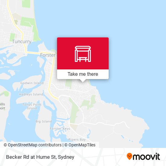 Becker Rd at Hume St map