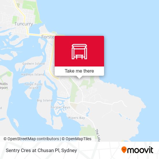 Sentry Cres at Chusan Pl map