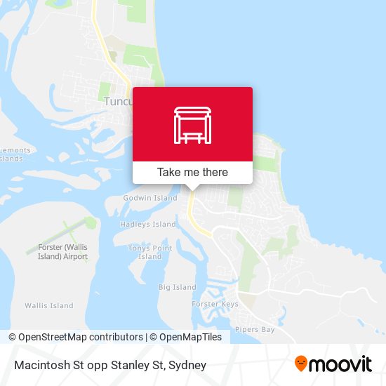 Macintosh St opp Stanley St map