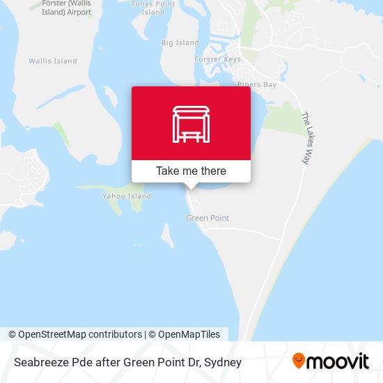 Seabreeze Pde after Green Point Dr map