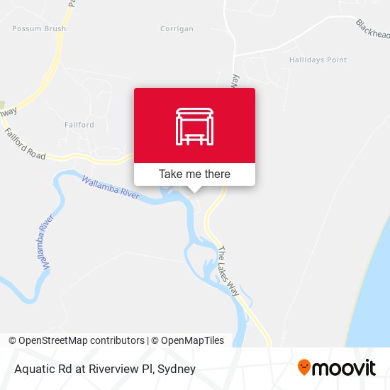 Aquatic Rd at Riverview Pl map