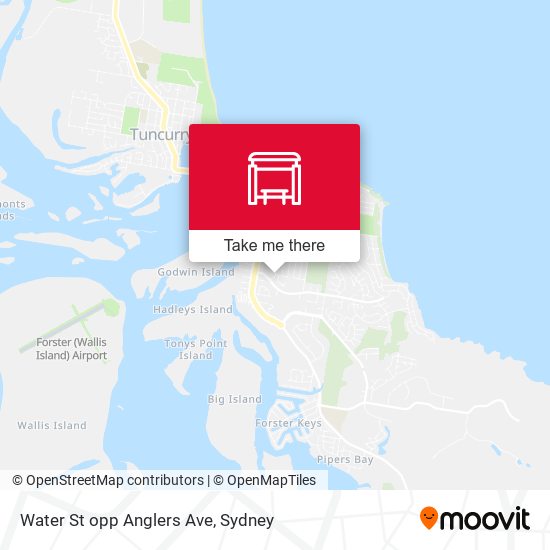 Water St opp Anglers Ave map
