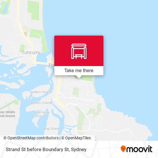 Strand St before Boundary St map