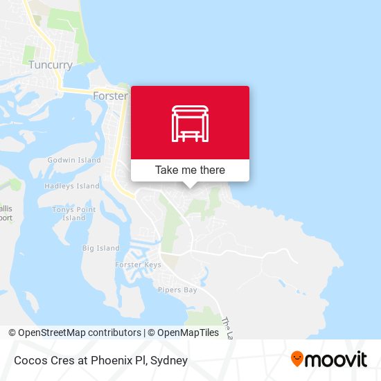 Cocos Cres at Phoenix Pl map