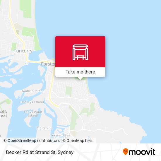 Becker Rd at Strand St map