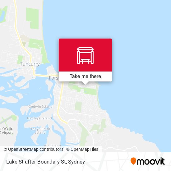 Lake St after Boundary St map