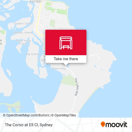 The Corso at Ell Cl map