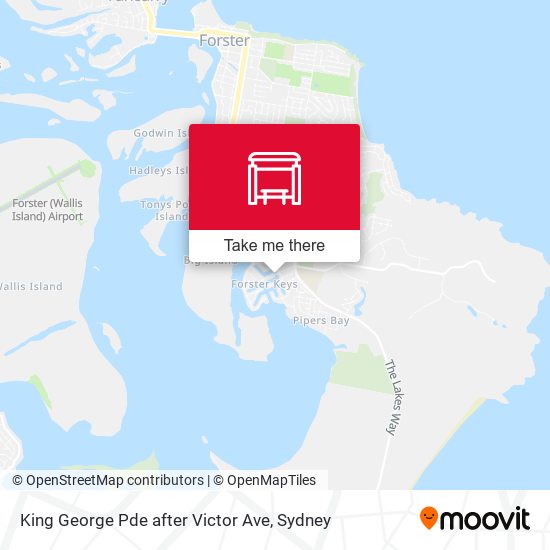 King George Pde after Victor Ave map