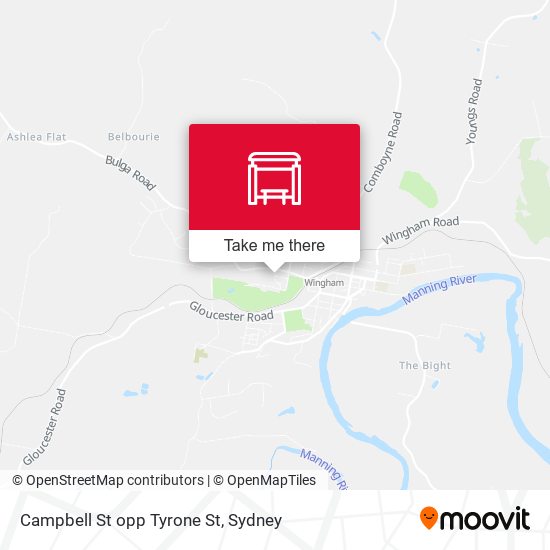 Campbell St opp Tyrone St map