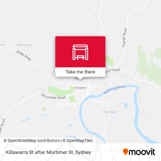 Killawarra St after Mortimer St map