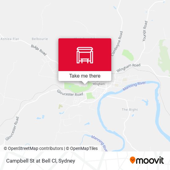 Campbell St at Bell Cl map