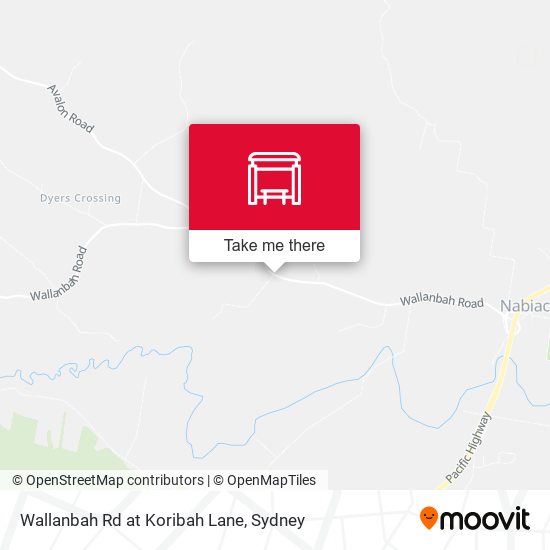 Wallanbah Rd at Koribah Lane map