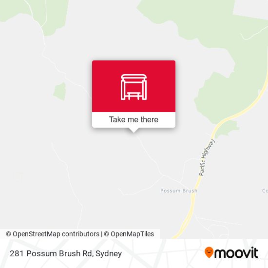 281 Possum Brush Rd map